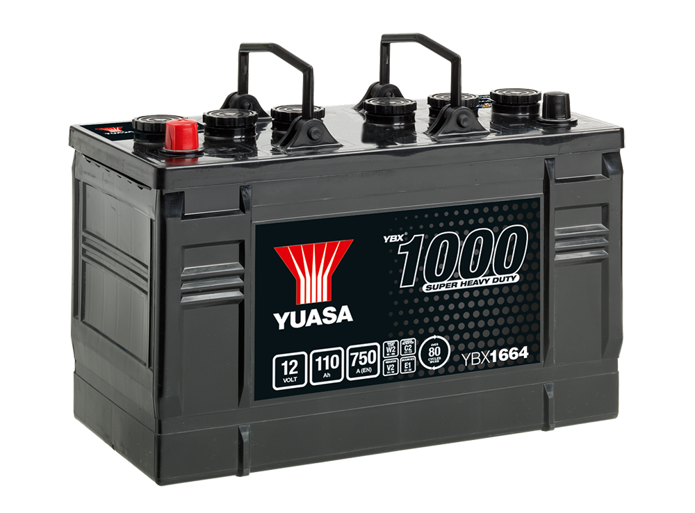 Yuasa YBX1664 12V 110Ah 750A Super Heavy Duty Commercial Vehicle Battery