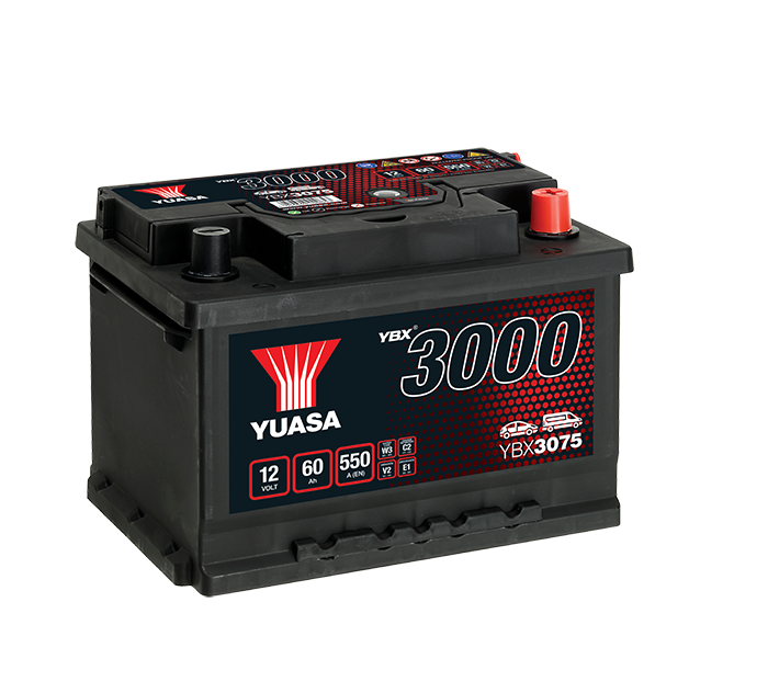 Yuasa YBX3075 12V 60Ah 550A SMF Battery