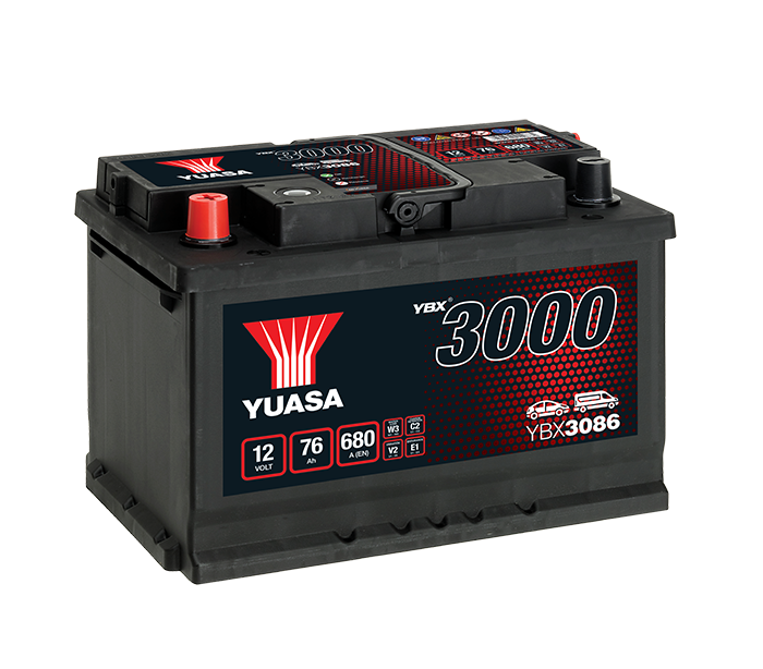 Yuasa YBX3086 12V 76Ah 680A SMF Battery