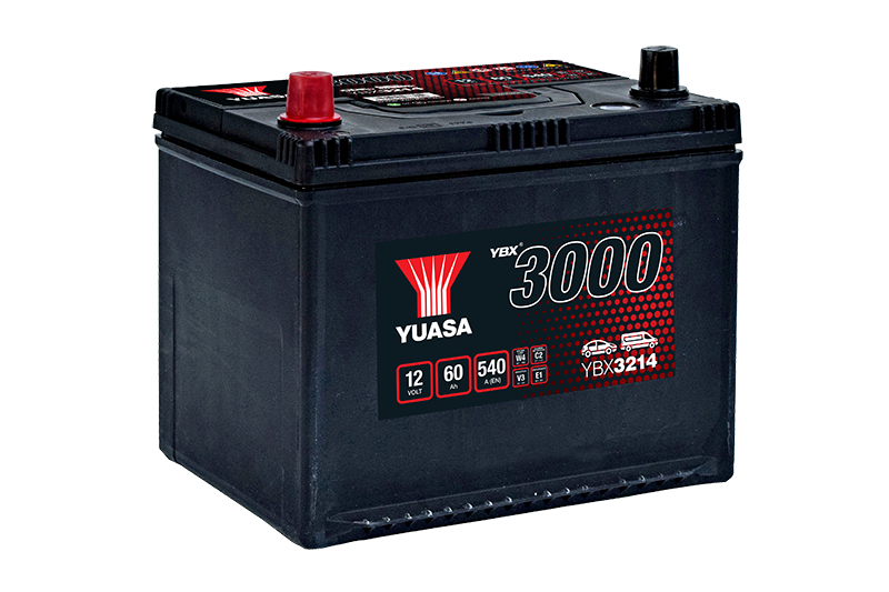 Yuasa YBX3214 12V 60Ah 540A SMF Battery