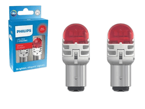 Philips 380 Red Ultinon Pro6000 LED Bulbs (Pair)