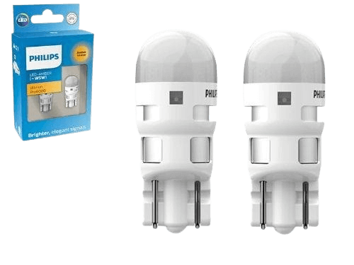 Philips 501 Amber Ultinon Pro6000 LED Bulbs (Pair)