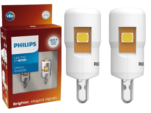 Philips 507 (24V) White Ultinon Pro6000 4000K LED Bulbs (Pair)