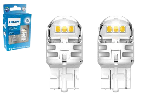 Philips 580 White Ultinon Pro6000 LED Bulbs (Pair)