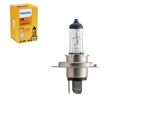 Philips H4 Vision Standard Replacement Bulb (Pack of 10)