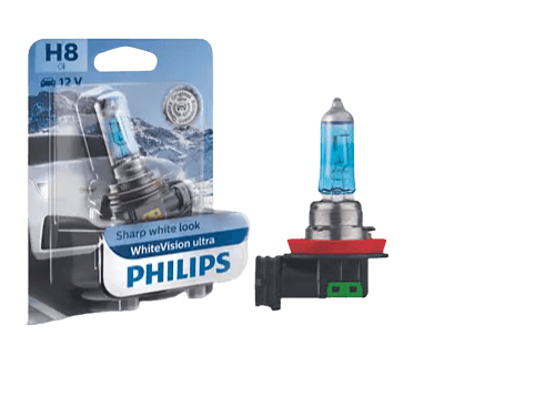 Philips H8 WhiteVision Ultra 12V 55W Halogen Bulb (Single)