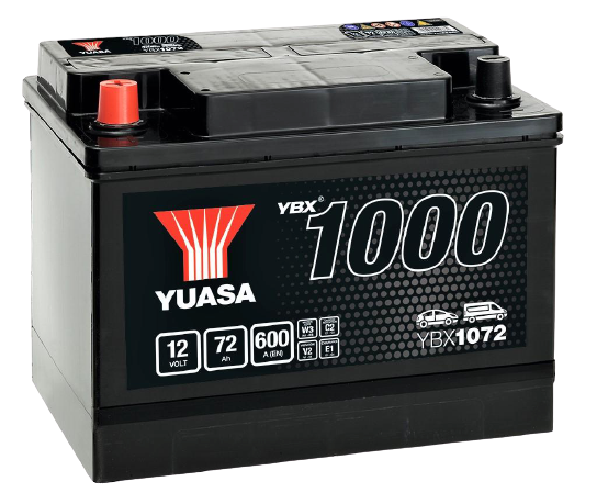 Yuasa YBX1072 12V 72Ah 600A Battery
