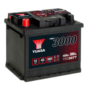 Yuasa YBX3077 12V 45Ah 380A SMF Battery