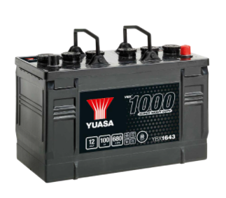 Yuasa YBX1643 12V 100Ah 680A Super Heavy Duty Commercial Vehicle Battery