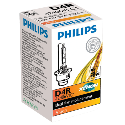 D4R Philips Vision Standard Replacement 35W 4300K Xenon HID Bulb
