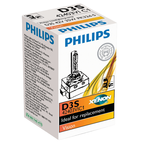 D3S Philips Vision Standard Replacement 35W 4300K Xenon HID Bulb